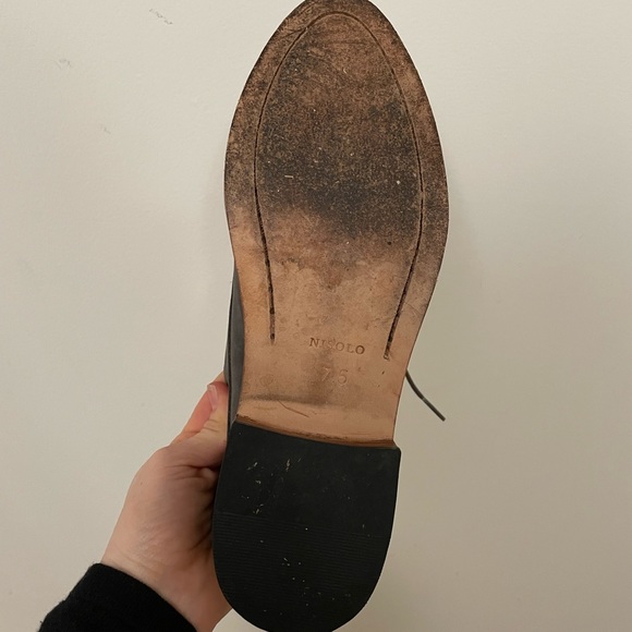 Nisolo James Oxford Smoking Gray size 7.5 - Picture 3 of 5